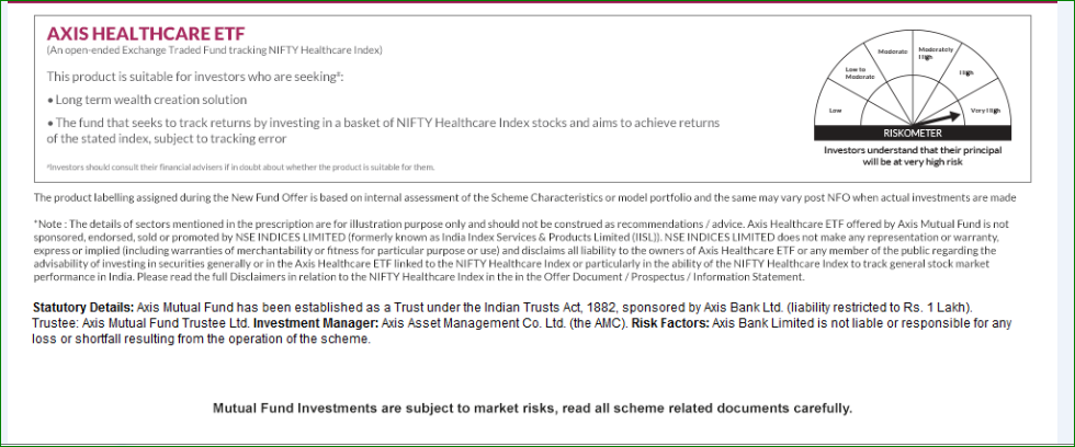 Axis healthcare ETF